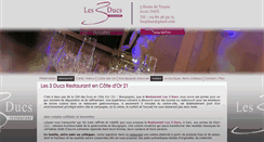 Desktop Screenshot of les3ducs-restaurant.com