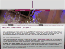 Tablet Screenshot of les3ducs-restaurant.com